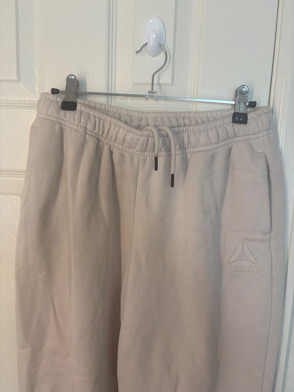 Reebok Beige Fleece Sweatpants Medium